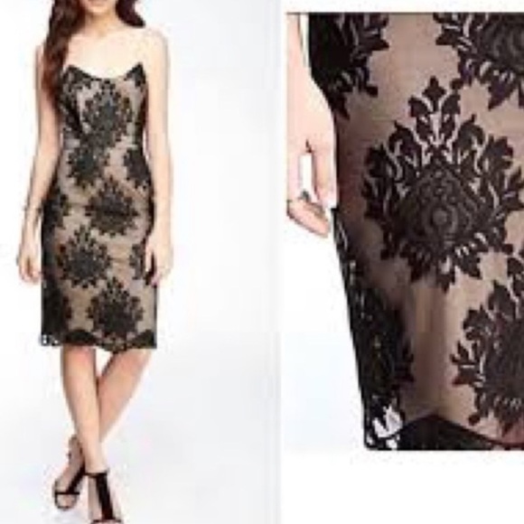 NWOT Forever 21 Black Lace Overlay Formal Dress - Picture 1 of 12